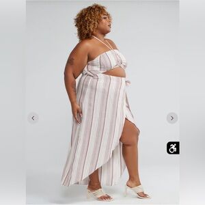 Samara Cutout Halter Dress NWTS Color is RUST